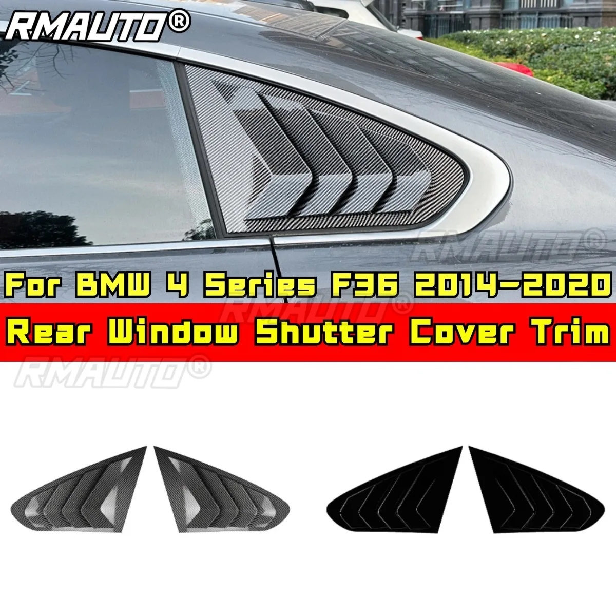 Rear Window Side Vent Shutter Louver Cover Trim Rear Quarter Panel Window for BMW 4 Series F36 2014-2020 Car Accessories
Rear Window Side Vent Shutter Louver Cover Trim Rear Quarter Panel Window for BMW 4 Series F36 2014-2020 Car Accessories
