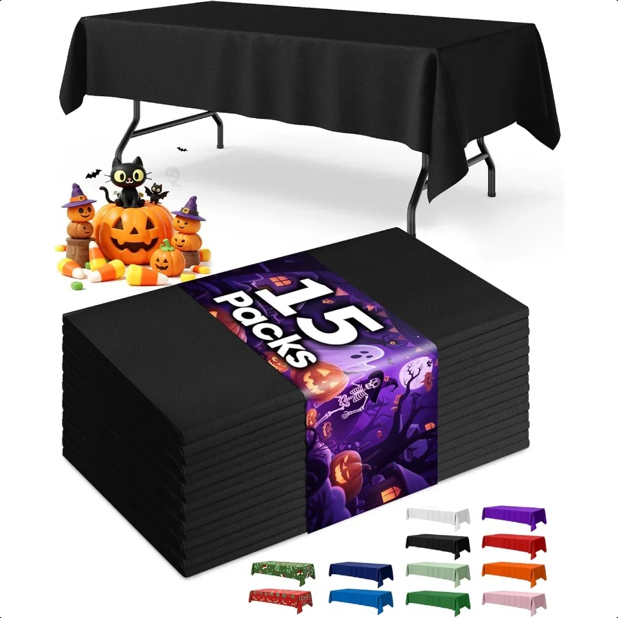 Black Plastic Table Cloth Rec Table 15 Pack 54''×108'' Tablecloth for Graduation Decorations Class of 2025 Table Cloth for Use
Black Plastic Table Cloth Rec Table 15 Pack 54''×108'' Tablecloth for Graduation Decorations Class of 2025 Table Cloth for Use