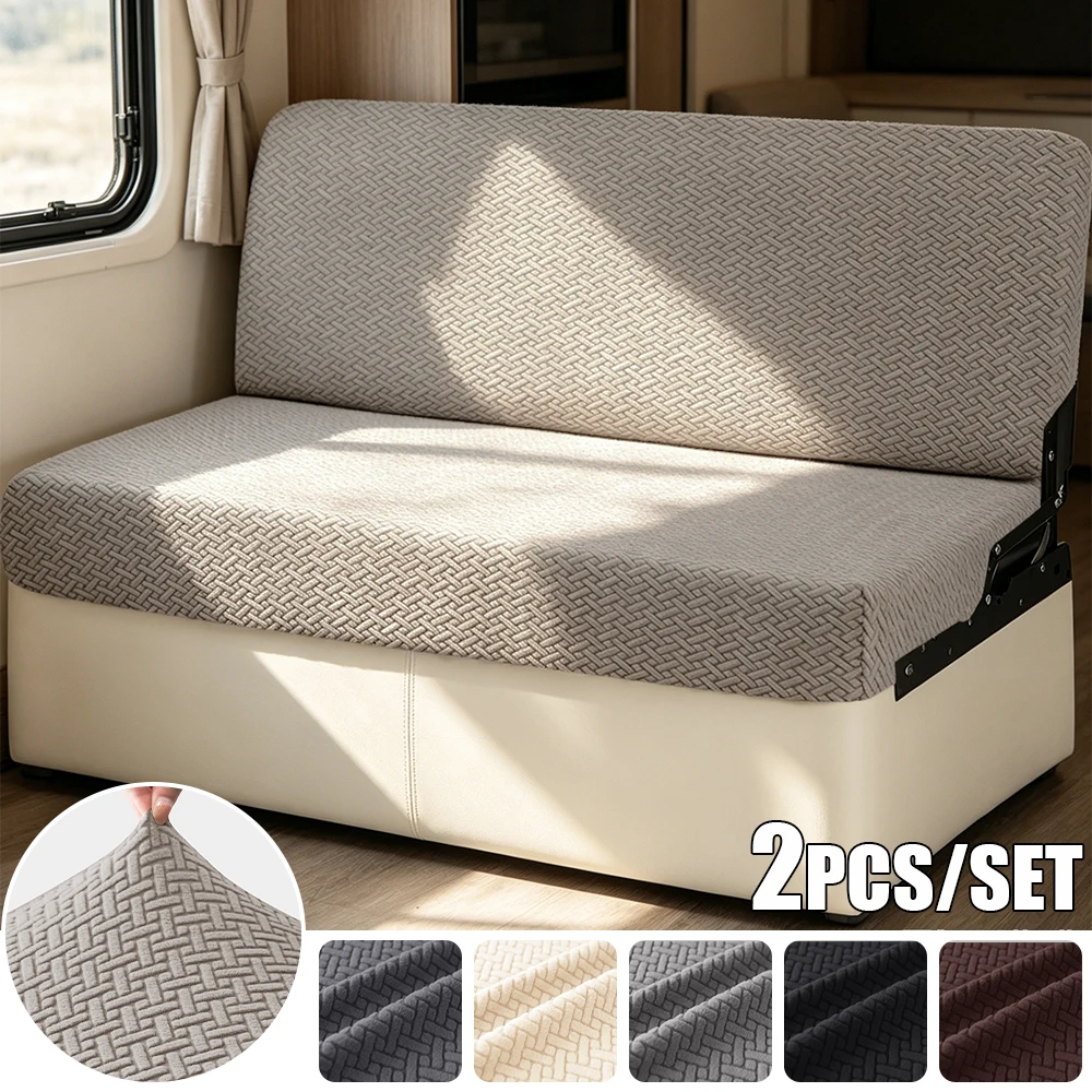 2pcs/set Jacquard RV Dinette Sofa Cushion Covers Stretch Fit Anti-Slip Chair Covers Solid Colors Dustproof Sofa Cover Soft
2pcs/set Jacquard RV Dinette Sofa Cushion Covers Stretch Fit Anti-Slip Chair Covers Solid Colors Dustproof Sofa Cover Soft