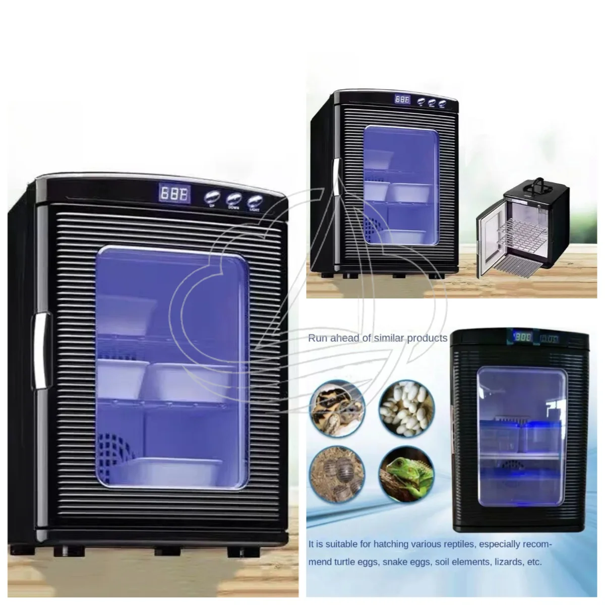 Dual Temperature Adjust Breeding Cabinet, Automatic Incubation Equipment with Refrigeration for Various Reptile Raising Use
Dual Temperature Adjust Breeding Cabinet, Automatic Incubation Equipment with Refrigeration for Various Reptile Raising Use