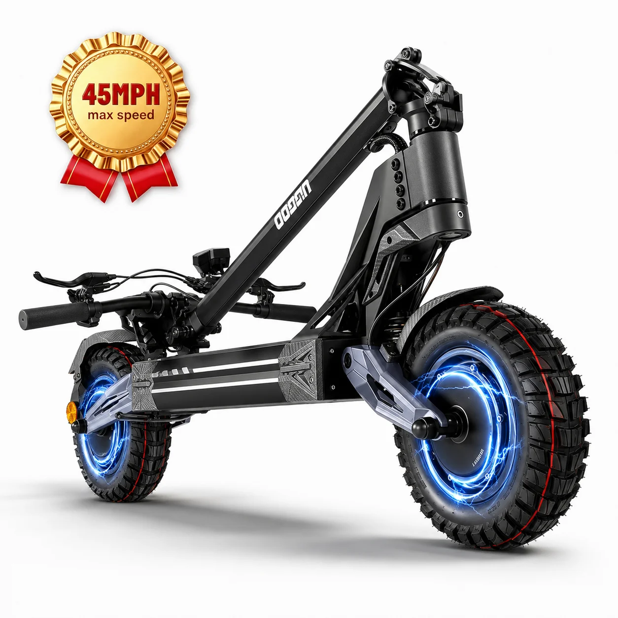 Dual 4000W Motor Electric Scooter for Adults 45MPH Fast E-Scooter 60V 27Ah 11" Off-Road Vacuum Tires 330lbs Heavy Duty
Dual 4000W Motor Electric Scooter for Adults 45MPH Fast E-Scooter 60V 27Ah 11" Off-Road Vacuum Tires 330lbs Heavy Duty