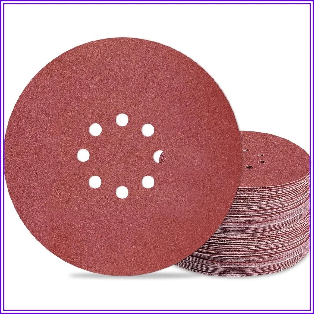 9 inch Sanding Discs 180 Grit 8 Holes Hook and Loop Sandpaper for Drywall Sander 60Pack
9 inch Sanding Discs 180 Grit 8 Holes Hook and Loop Sandpaper for Drywall Sander 60Pack
