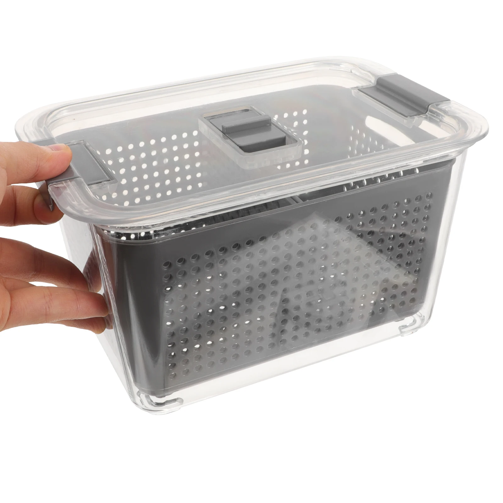 Fridge Bins Crisper Food Containers Sealed Storage Box Drain Vent CompartmentsFood Organizer Refrigerator Container
Fridge Bins Crisper Food Containers Sealed Storage Box Drain Vent CompartmentsFood Organizer Refrigerator Container