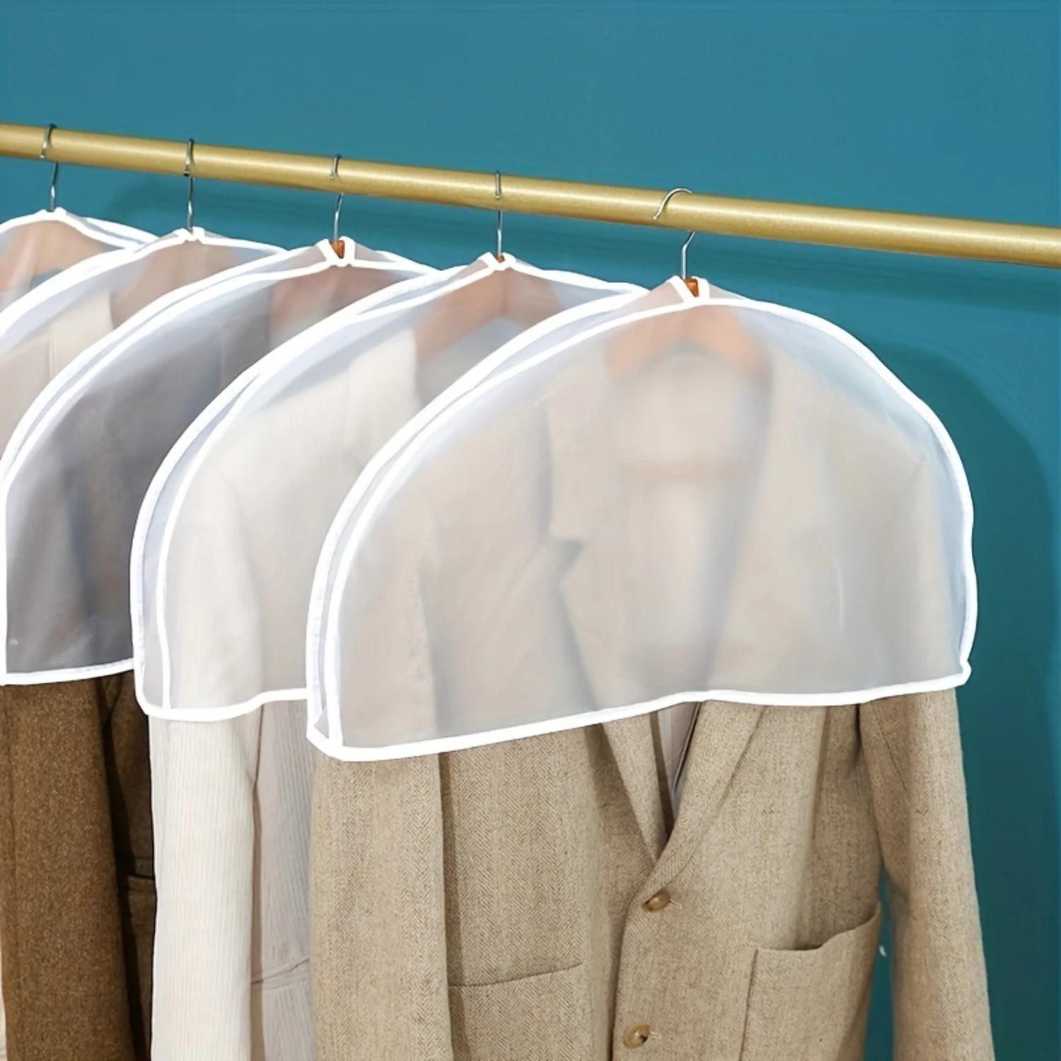 5pcs Suit Shoulder Cover Bags, Plastic Hanging Clothes Bags For Shirt, Suit, Dress, Coat, Portable Garment Protect Bags,
5pcs Suit Shoulder Cover Bags, Plastic Hanging Clothes Bags For Shirt, Suit, Dress, Coat, Portable Garment Protect Bags,