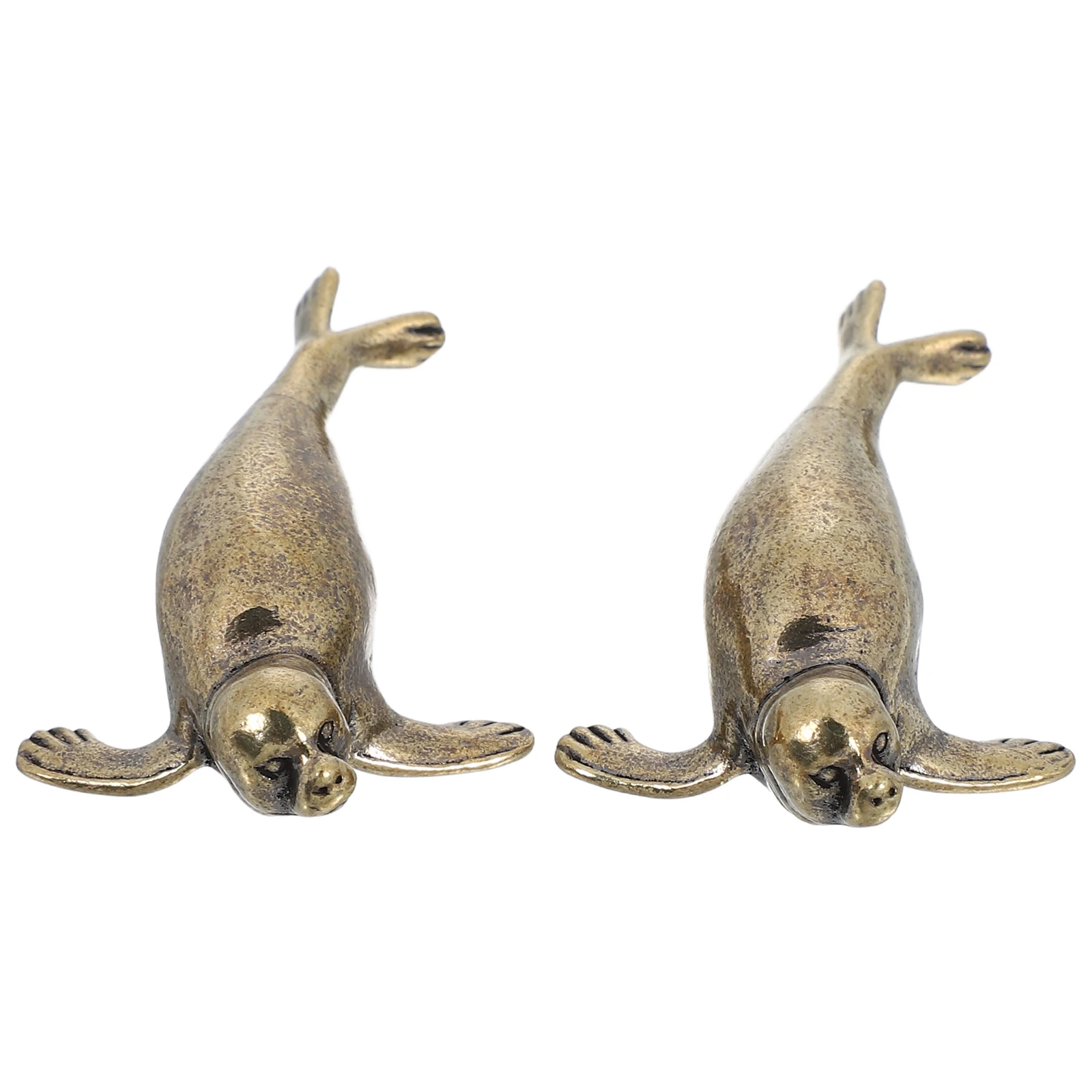 2pcs Brass Seal Miniatures Vintage Copper Animal Figurines Cute Desktop Decor Collectibles Garden
2pcs Brass Seal Miniatures Vintage Copper Animal Figurines Cute Desktop Decor Collectibles Garden