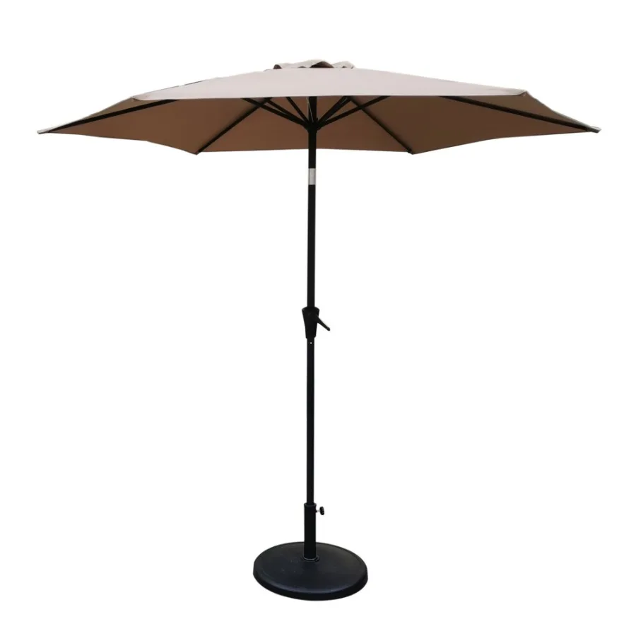 8.8 feet Outdoor Aluminum Patio Umbrella Patio Umbrella Market Umbrella with 42 pounds Round Resin Umbrella Base Push Button Ti
8.8 feet Outdoor Aluminum Patio Umbrella Patio Umbrella Market Umbrella with 42 pounds Round Resin Umbrella Base Push Button Ti