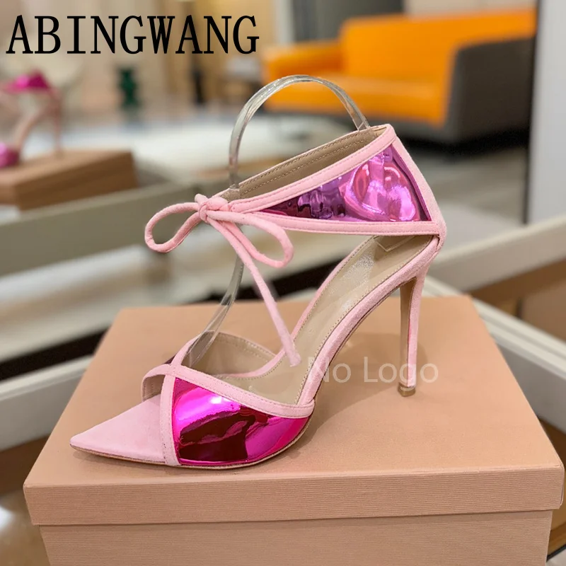 Elegant Ladies High Heel Pumps Summer New Suede Sandals Pointed Toe Lace Up Sexy Party Sandals Gladiator Shoes Woman
Elegant Ladies High Heel Pumps Summer New Suede Sandals Pointed Toe Lace Up Sexy Party Sandals Gladiator Shoes Woman