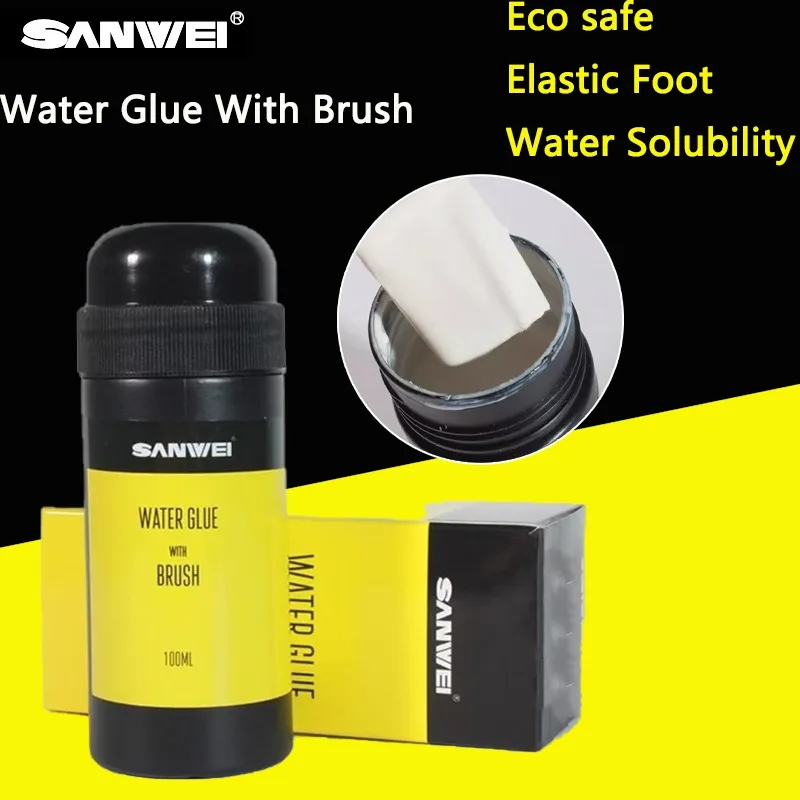 100 мл ракетка для настольного тенниса SANWEI, неорганический клей, опорная пластина, резиновый специальный водорастворимый клей для липкой ракетки с кистью 
100 мл ракетка для настольного тенниса SANWEI, неорганический клей, опорная пластина, резиновый специальный водорастворимый клей для липкой ракетки с кистью