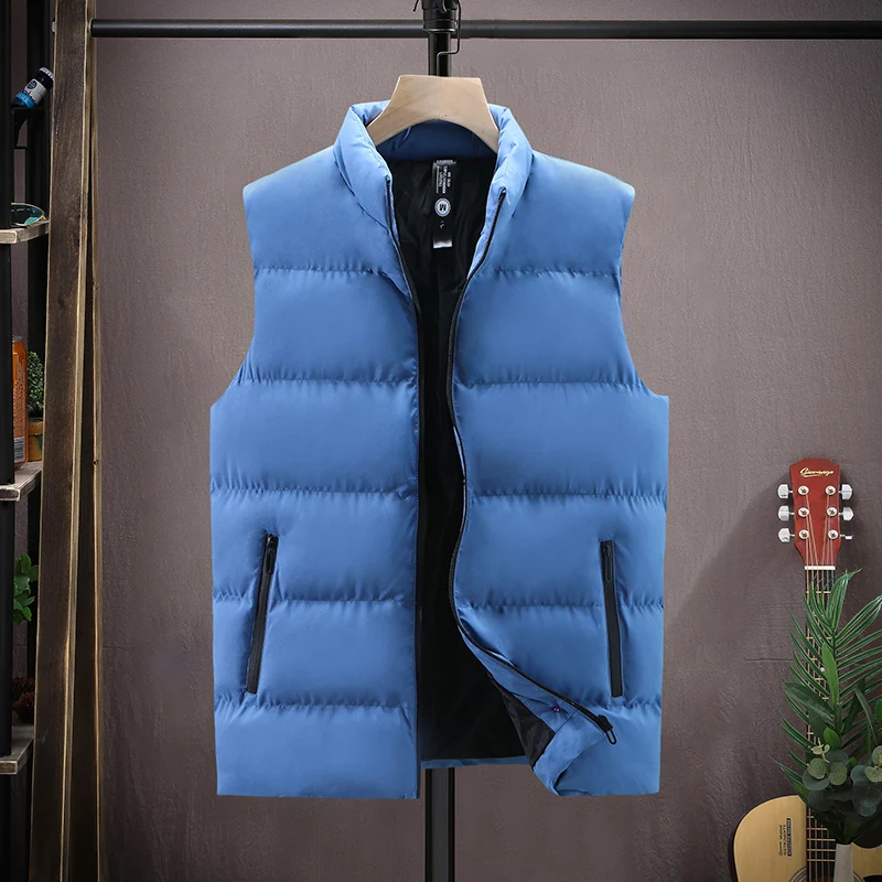 Mens Solid Color Fashion Vests New Warm Jacket Vest Men Sleeveless Jackets Vests Men Winter Casual Vests Brand Vest Outerwear
Mens Solid Color Fashion Vests New Warm Jacket Vest Men Sleeveless Jackets Vests Men Winter Casual Vests Brand Vest Outerwear
