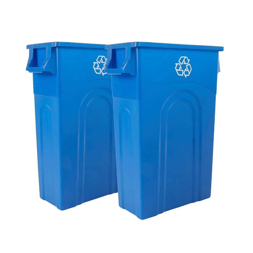 Highboy Recycling Container, 23 Gallon, Space Saving Slim Profile and Easy Bag Removal for Indoor or Outdoor use, Recycle Blue
Highboy Recycling Container, 23 Gallon, Space Saving Slim Profile and Easy Bag Removal for Indoor or Outdoor use, Recycle Blue
