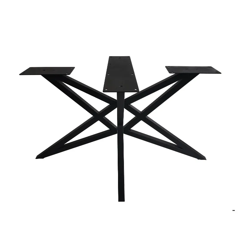 Good Quality Newly Design Furniture Customized Black Big Iron Cross Leg Dining Room Table Legs
Good Quality Newly Design Furniture Customized Black Big Iron Cross Leg Dining Room Table Legs