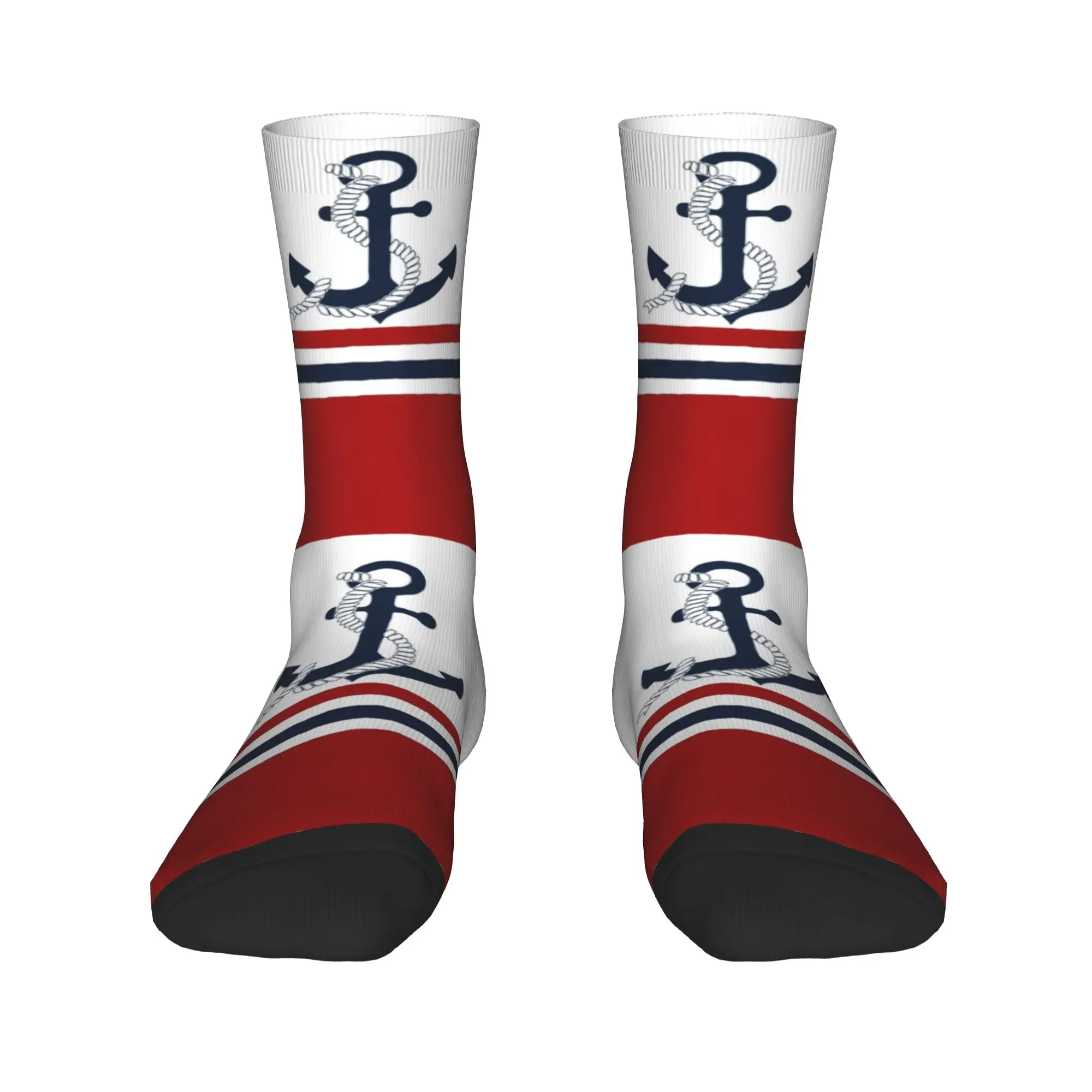 Nautical Blue Anchors with Stripes Mens Crew Socks Unisex Kawaii Sailing Sailor Spring Summer Autumn Winter Dress Socks
Nautical Blue Anchors with Stripes Mens Crew Socks Unisex Kawaii Sailing Sailor Spring Summer Autumn Winter Dress Socks