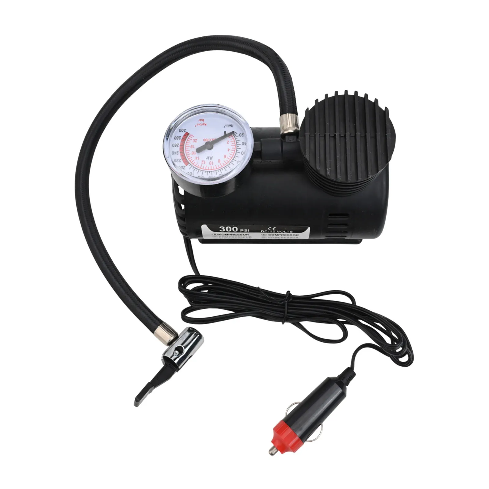 Electric Air Pump 12V 300psi Perfect for Car and Motorcycle Tire Inflation Includes Adapters for Sports Balls and Kayaks
Electric Air Pump 12V 300psi Perfect for Car and Motorcycle Tire Inflation Includes Adapters for Sports Balls and Kayaks