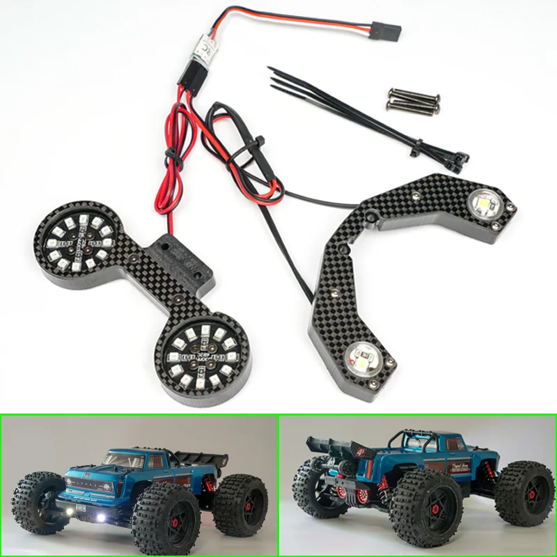 LED Simulation Front and Rear Lights for 1/10 ARRMA OUTCAST RC Truck RC Car