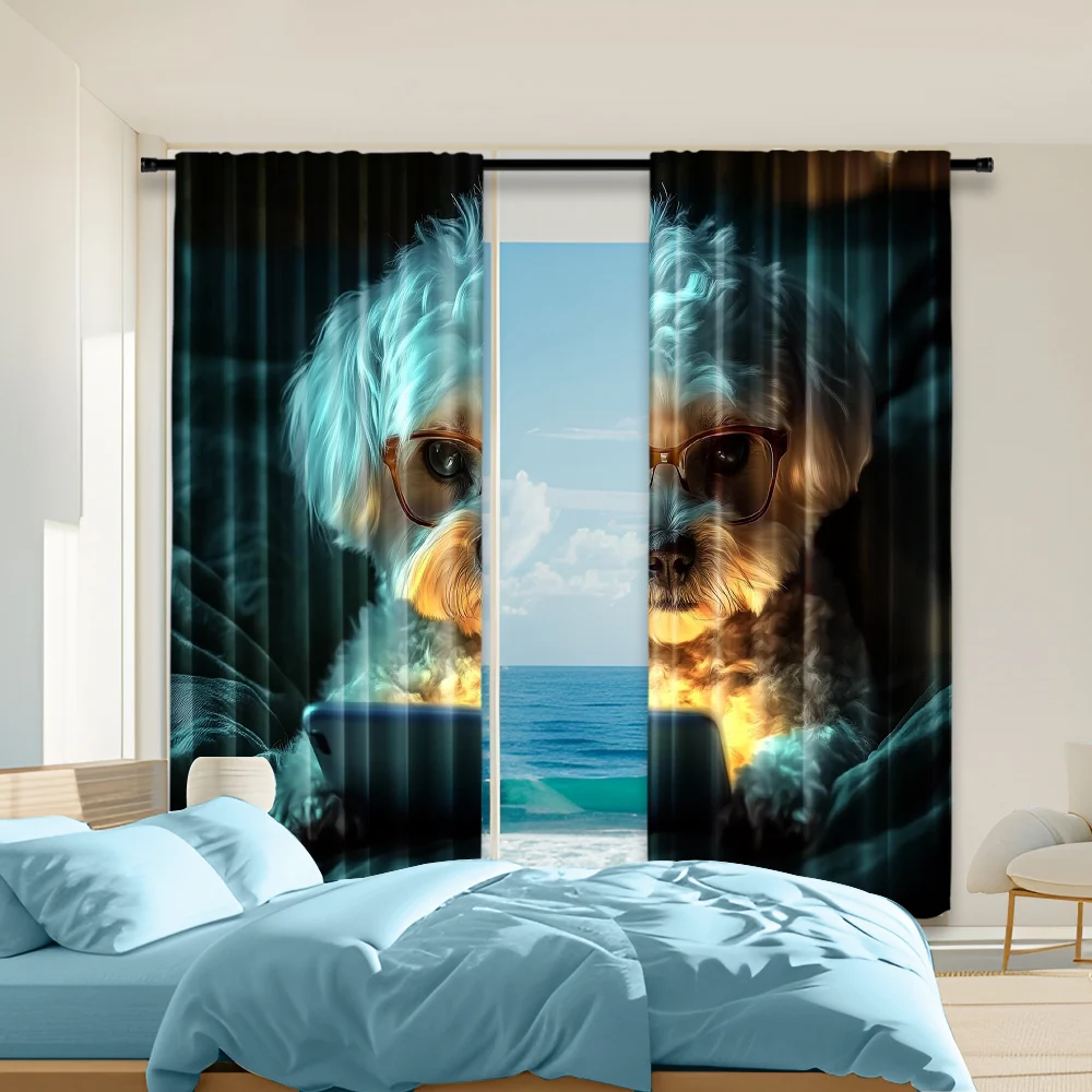 2 pcs, versatile polyester transparent curtains for home decoration Dog Kit for use in bedrooms and living rooms
2 pcs, versatile polyester transparent curtains for home decoration Dog Kit for use in bedrooms and living rooms