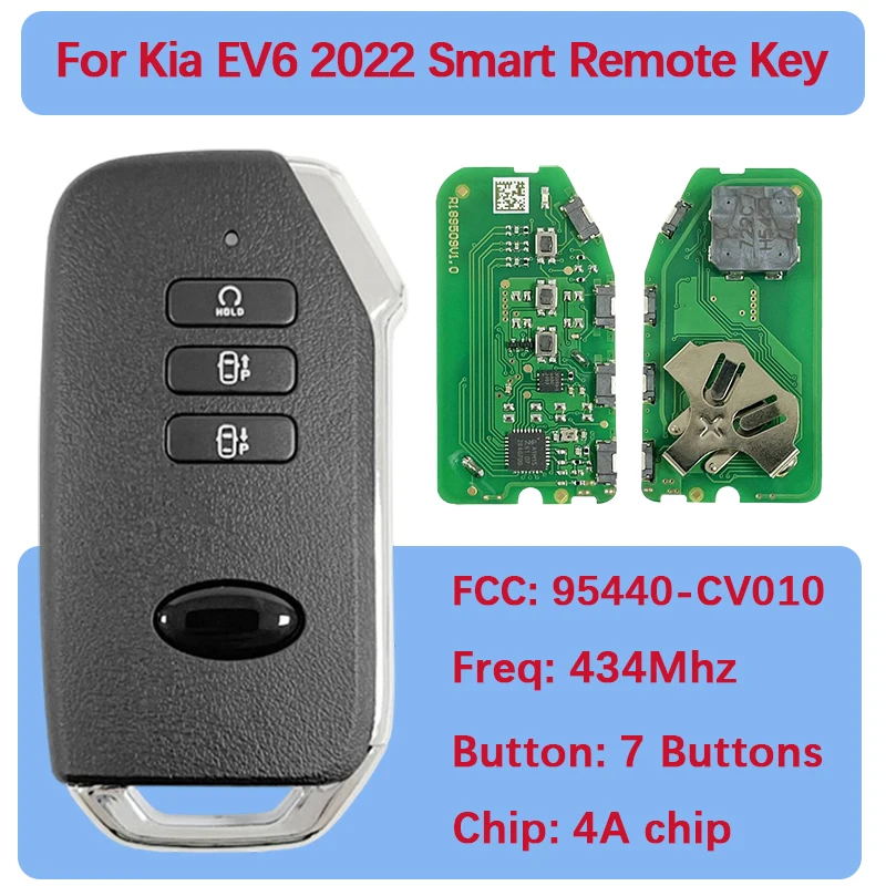 CN051191 Aftermarket 7 кнопок смарт-брелок 4A чип 434 МГц FCC 95440-CV010 пульт дистанционного управления с автоматическим запуском для Kia EV6 2022
CN051191 Aftermarket 7 кнопок смарт-брелок 4A чип 434 МГц FCC 95440-CV010 пульт дистанционного управления с автоматическим запуском для Kia EV6 2022