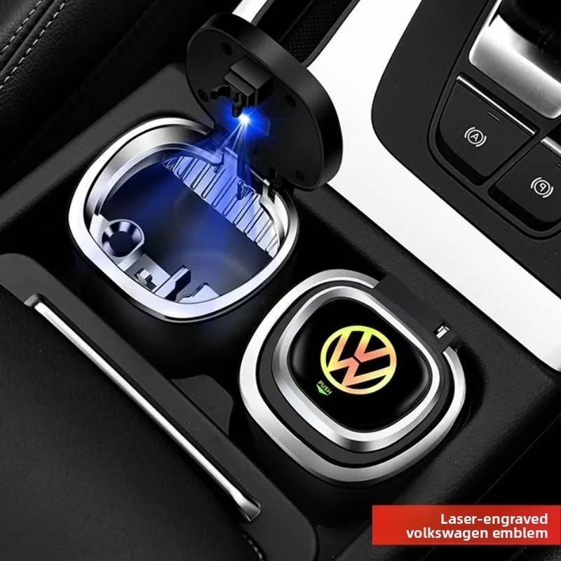 for Volkswagen's creative car ashtray with a covered air outlet, suspended interior, covered LED light, car ashtray
for Volkswagen's creative car ashtray with a covered air outlet, suspended interior, covered LED light, car ashtray