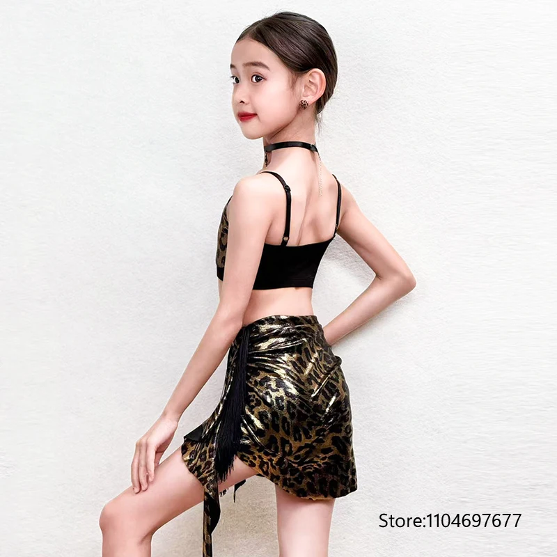 Kids Cha Cha Latin Dance Competition Costume Girls Leopard Latin Dance Suits Children'S Rumba Latin Dance Clothing
Kids Cha Cha Latin Dance Competition Costume Girls Leopard Latin Dance Suits Children'S Rumba Latin Dance Clothing