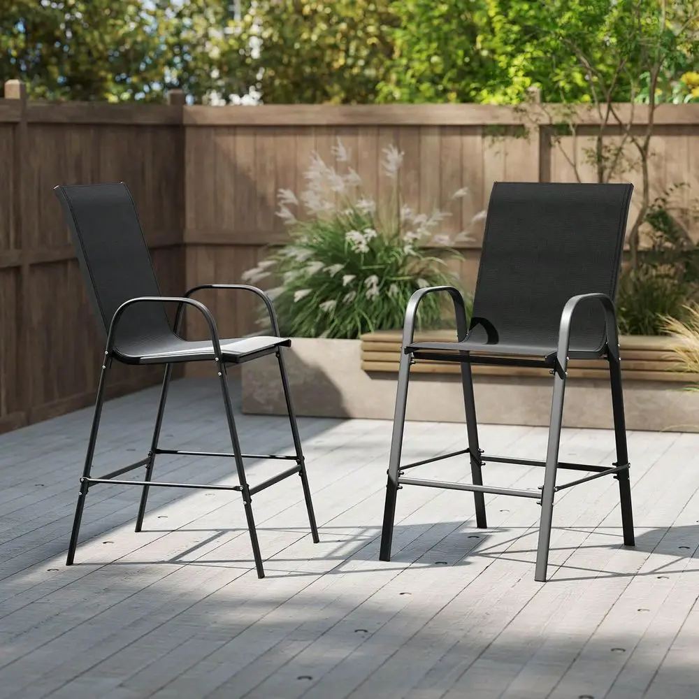 2 PCS Outdoor Bar Stools 29 Fabric Bar Height Stools With Armrests Footrest Brown Black Gray Beige Navy
2 PCS Outdoor Bar Stools 29 Fabric Bar Height Stools With Armrests Footrest Brown Black Gray Beige Navy