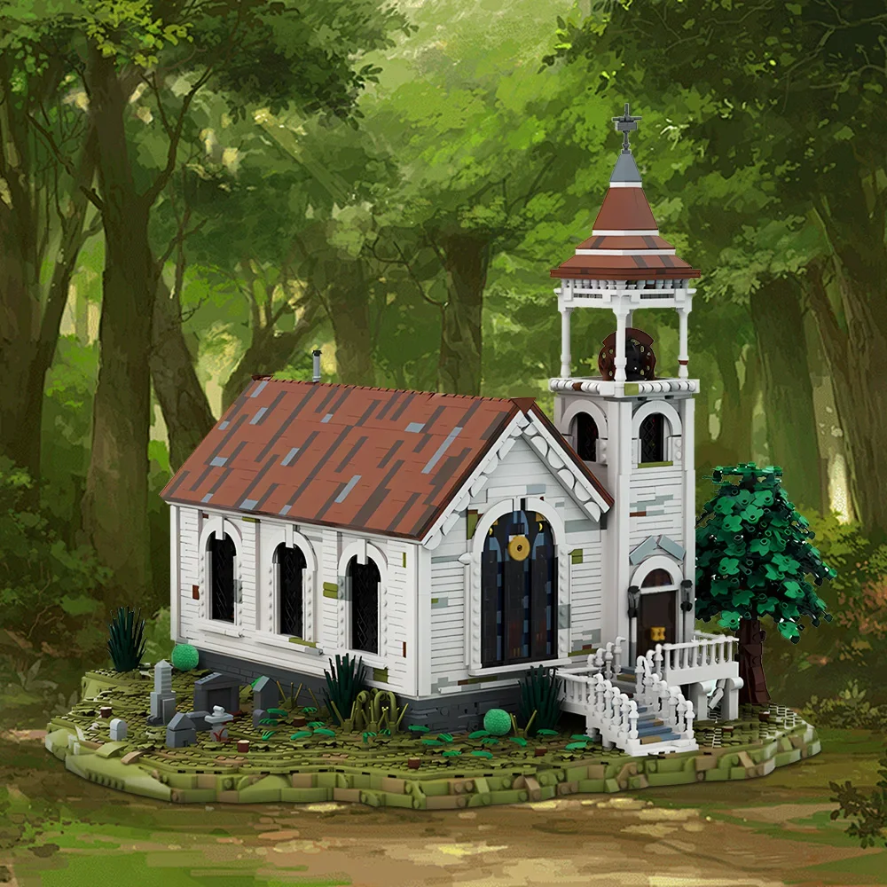 MOC-181146 Western Church Building Blocks Valentine Red Dead Redemption 2 Bricks Giftrch
MOC-181146 Western Church Building Blocks Valentine Red Dead Redemption 2 Bricks Giftrch