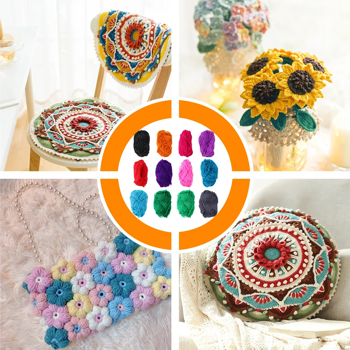 12Pcs DIY Knitting Woolen Yarn Handmade Premium Soft Smooth Texture for Crafting Projects Knitting Accessories
12Pcs DIY Knitting Woolen Yarn Handmade Premium Soft Smooth Texture for Crafting Projects Knitting Accessories
