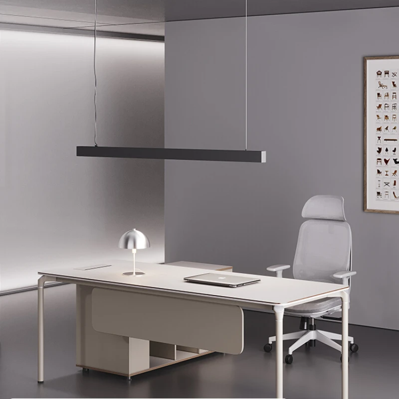 The boss's desk is simple, modern, light, luxurious, creative, and technological. Single person supervisor, manager, desk
The boss's desk is simple, modern, light, luxurious, creative, and technological. Single person supervisor, manager, desk