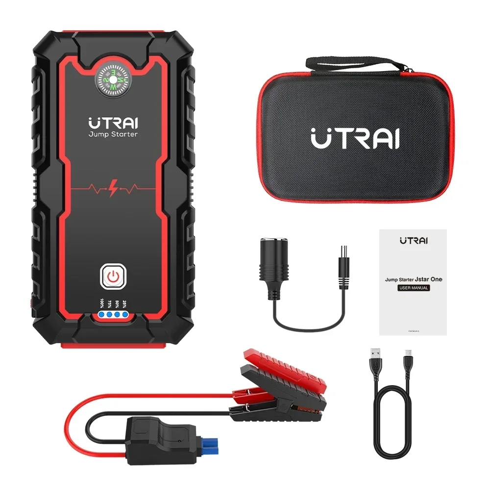 UTRAI 22000mAh Battery Jump Starter 2000A For 8.0L/6.0L Emergency Car Jump Starter Power Bank Charger Car Propulsion Booster
UTRAI 22000mAh Battery Jump Starter 2000A For 8.0L/6.0L Emergency Car Jump Starter Power Bank Charger Car Propulsion Booster