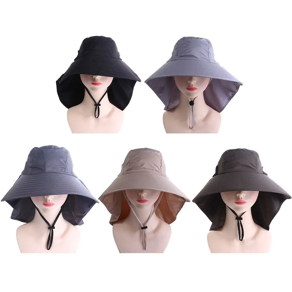 Long Wide Brim Neck Protection Anti UV Hiking Hats Wide Brim Bucket Hat Hat with Neck Cover Summer Sun Cap Fisherman Hats
Long Wide Brim Neck Protection Anti UV Hiking Hats Wide Brim Bucket Hat Hat with Neck Cover Summer Sun Cap Fisherman Hats