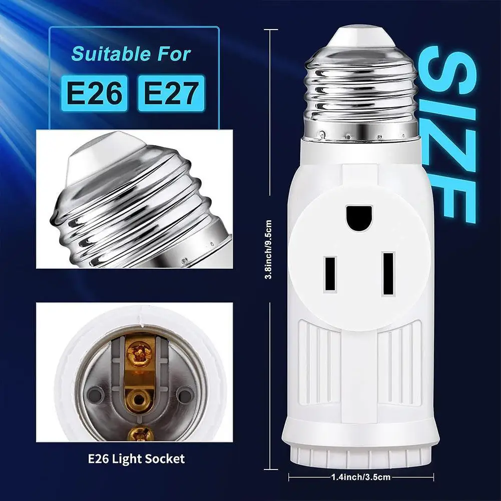 1pcs E27/E26 US/EU Plug Connector Accessories Bulb Holder Lighting Fixture Bulb Base Adapter Portable White Lamp Socket
1pcs E27/E26 US/EU Plug Connector Accessories Bulb Holder Lighting Fixture Bulb Base Adapter Portable White Lamp Socket