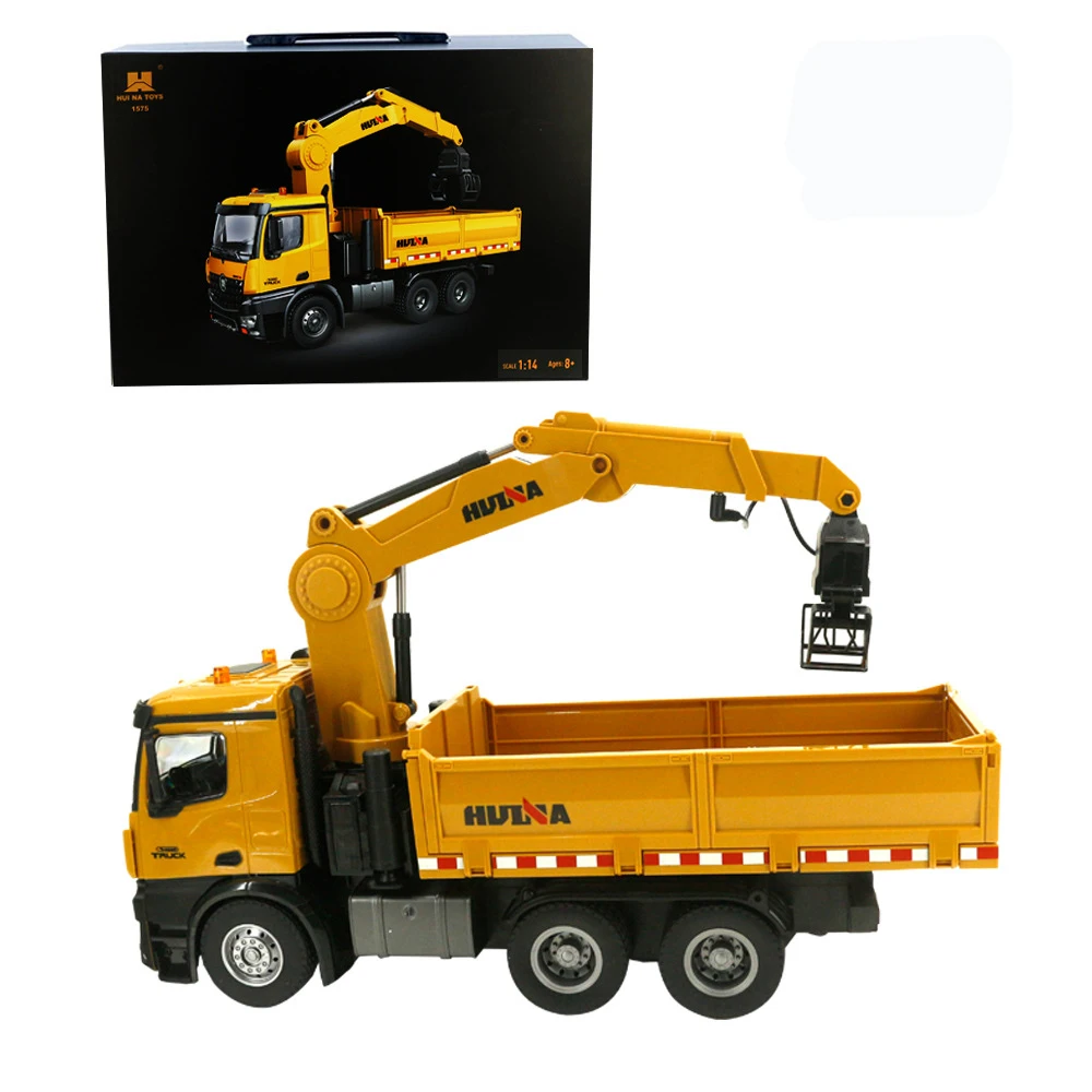 Huina Alloy Remote Control Wood Grabbing Machine 1:14 Simulation Dump Truck Children's Toy Model
Huina Alloy Remote Control Wood Grabbing Machine 1:14 Simulation Dump Truck Children's Toy Model
