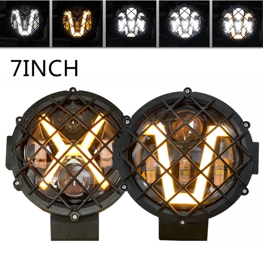 7 "Х-образные светодиодные рабочие фары DRL 12 В 24 В Янтарно-белый прожектор для автомобиля, мотоцикла, автогрузовика, внедорожная фара 4x4, автомобильный аксессуар
7 "Х-образные светодиодные рабочие фары DRL 12 В 24 В Янтарно-белый прожектор для автомобиля, мотоцикла, автогрузовика, внедорожная фара 4x4, автомобильный аксессуар