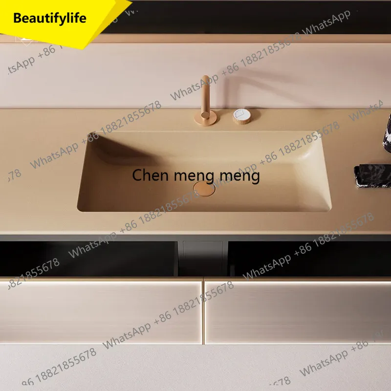 a17 Solid wood paint Corian integrated basin countertop can be customized modern simple wind washing table
a17 Solid wood paint Corian integrated basin countertop can be customized modern simple wind washing table