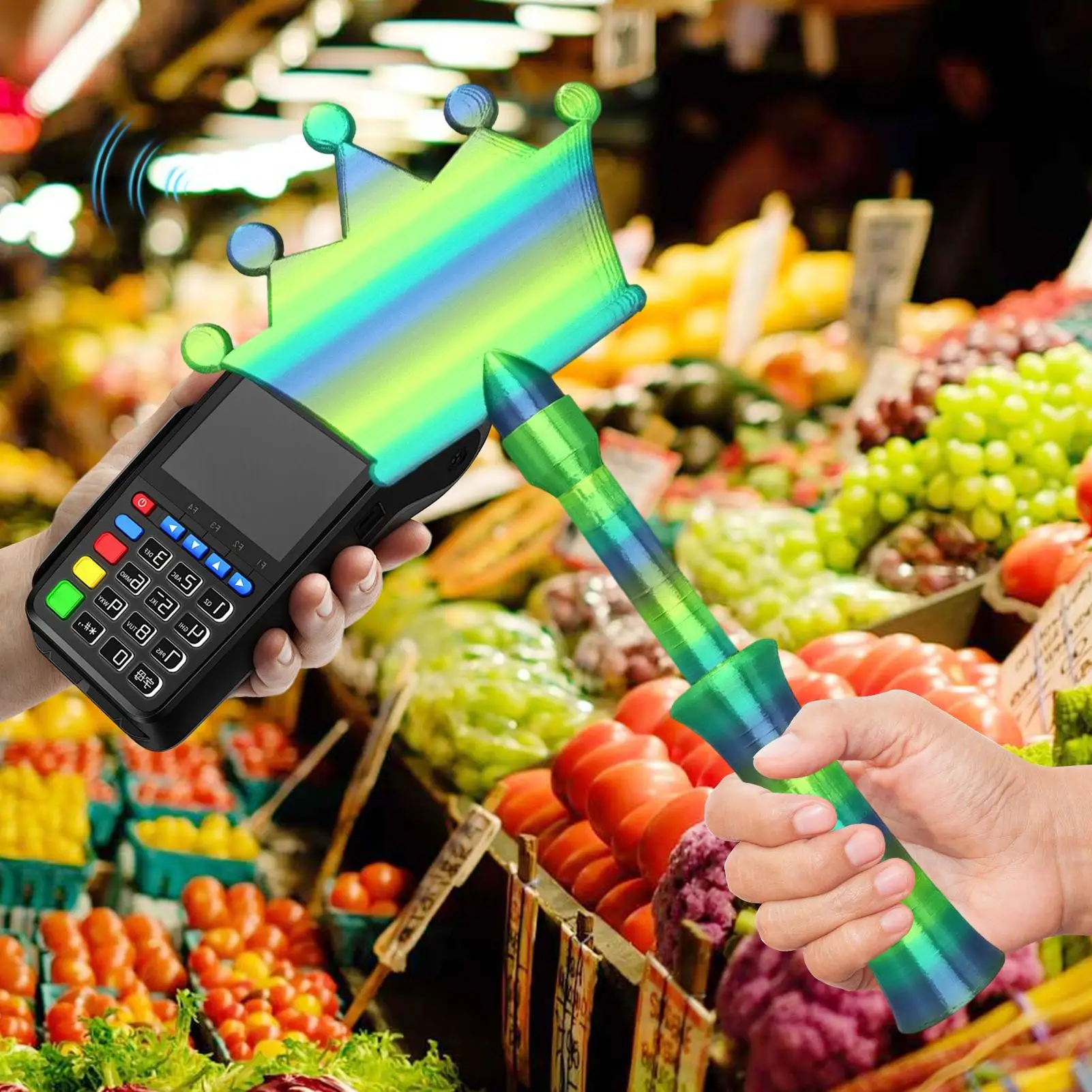 Tap To Pay 3D Printed Contactless Toys Fun Credit Card Holder Wand For Men Women Supermarkets Cafe Shopping Checkout Travel
Tap To Pay 3D Printed Contactless Toys Fun Credit Card Holder Wand For Men Women Supermarkets Cafe Shopping Checkout Travel