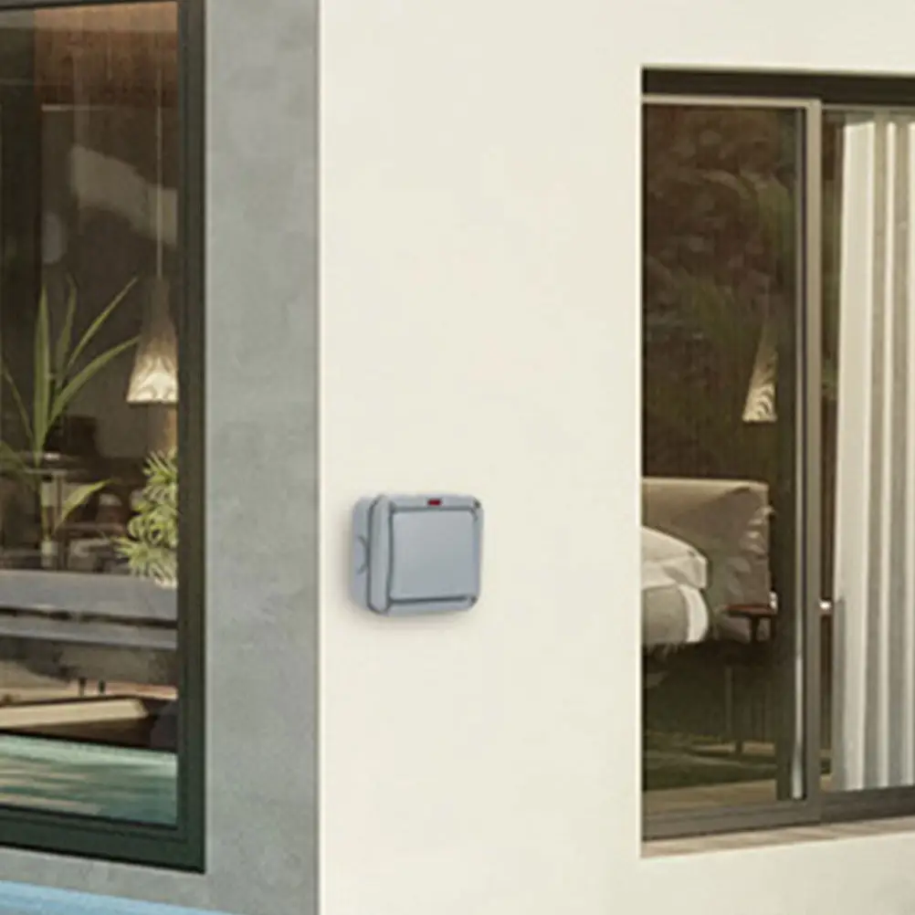Outdoor Waterproof Wall Light Switch Rainproof Garden Electrical Button Switch for Access Control Gate Opener Momentary Contact
Outdoor Waterproof Wall Light Switch Rainproof Garden Electrical Button Switch for Access Control Gate Opener Momentary Contact