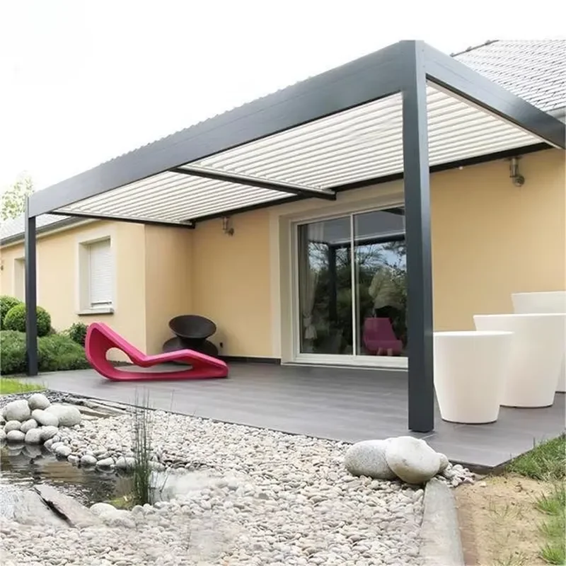 Motorized Waterproof Outdoor Aluminum Pergola Gazebo with Adjustable Louvers for Outdoor Living Spaces
Motorized Waterproof Outdoor Aluminum Pergola Gazebo with Adjustable Louvers for Outdoor Living Spaces