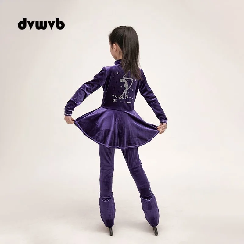 Figure skating suit set, velvet multi-color optional training suit for women, warm and breathable
Figure skating suit set, velvet multi-color optional training suit for women, warm and breathable
