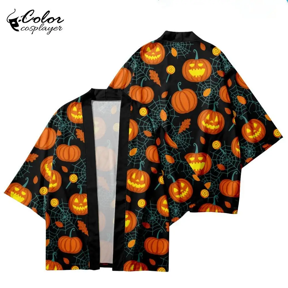 Color Cosplayer Haori Anime Cloak Halloween Pumpkin Printing Kimono Cape Loose Cardigan Japanese Haori Jacket Casual Top
Color Cosplayer Haori Anime Cloak Halloween Pumpkin Printing Kimono Cape Loose Cardigan Japanese Haori Jacket Casual Top