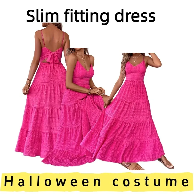 European American Women's Dress with Back Tie Detail Maxi Dress for Casual Outings Weekend Parties Evening Gatherings Formal
European American Women's Dress with Back Tie Detail Maxi Dress for Casual Outings Weekend Parties Evening Gatherings Formal