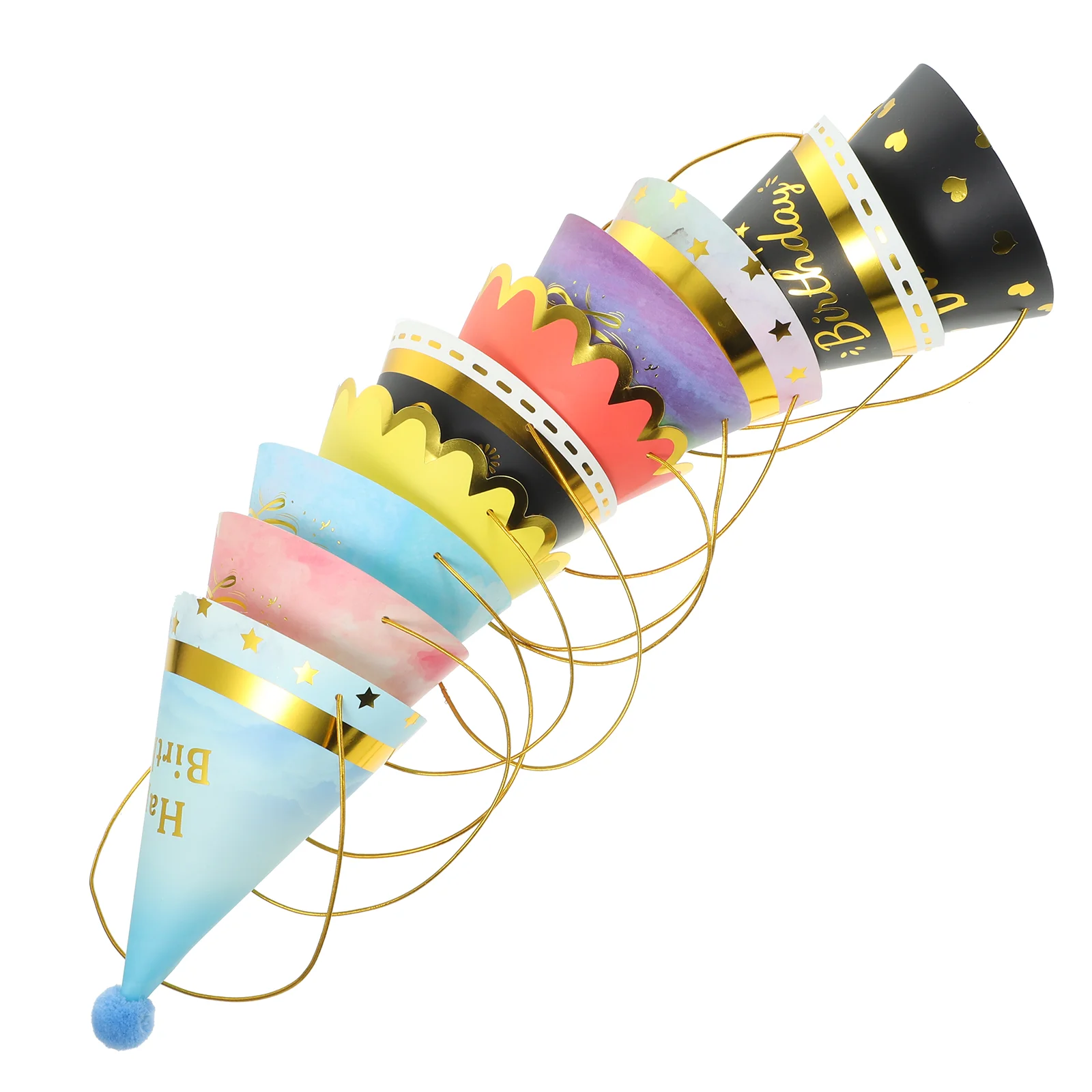 10Pcs Birthday Hat Party Hat Paper Hat Party Headdress Children Birthday party cap birthday paper cap
10Pcs Birthday Hat Party Hat Paper Hat Party Headdress Children Birthday party cap birthday paper cap