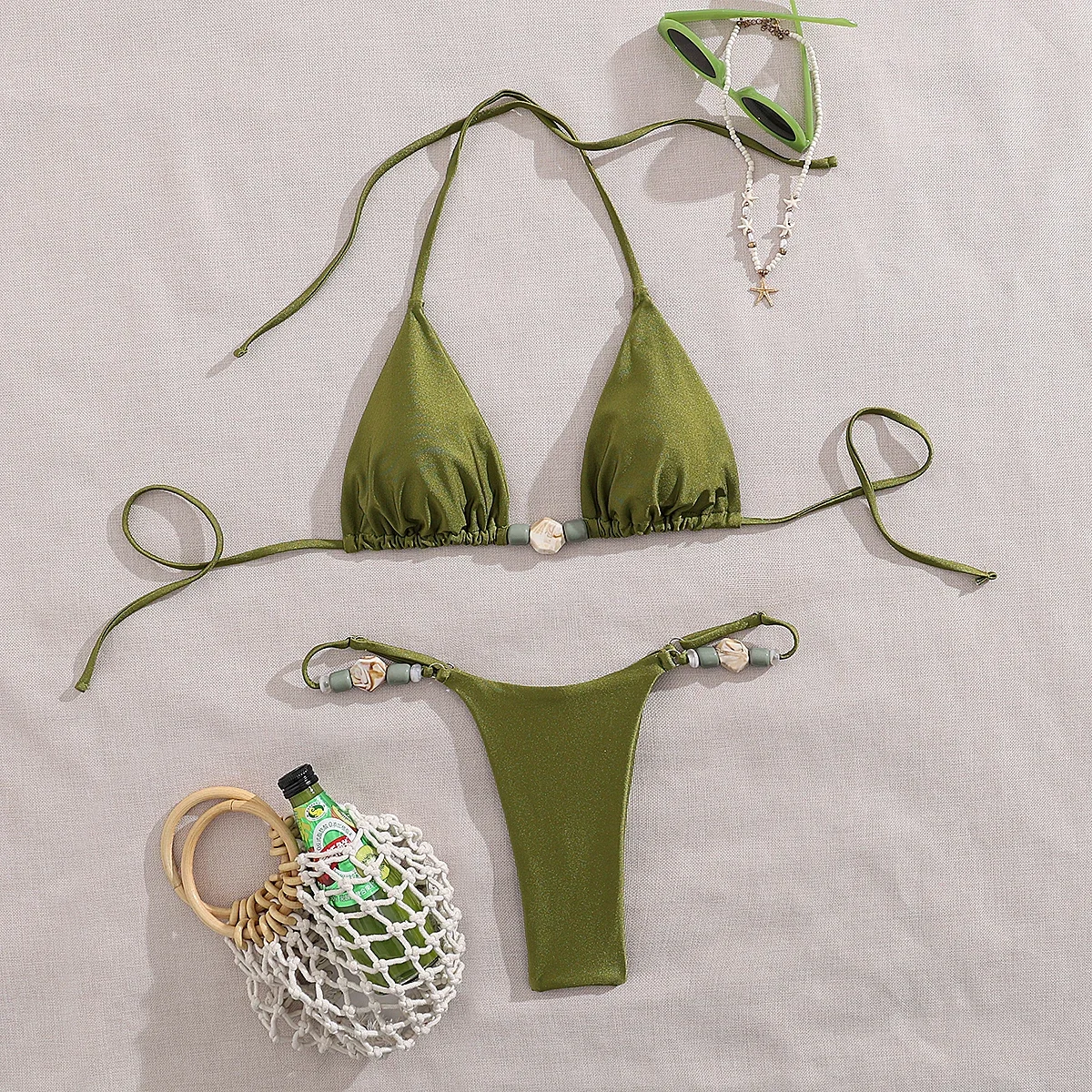 Sexy Bikini Bandeau Women Swimsuit 2025 Female Swimwear High Waist Bikinis Set Ribbbed Bathing Suit Shell Swimming Suit Biquini
Sexy Bikini Bandeau Women Swimsuit 2025 Female Swimwear High Waist Bikinis Set Ribbbed Bathing Suit Shell Swimming Suit Biquini