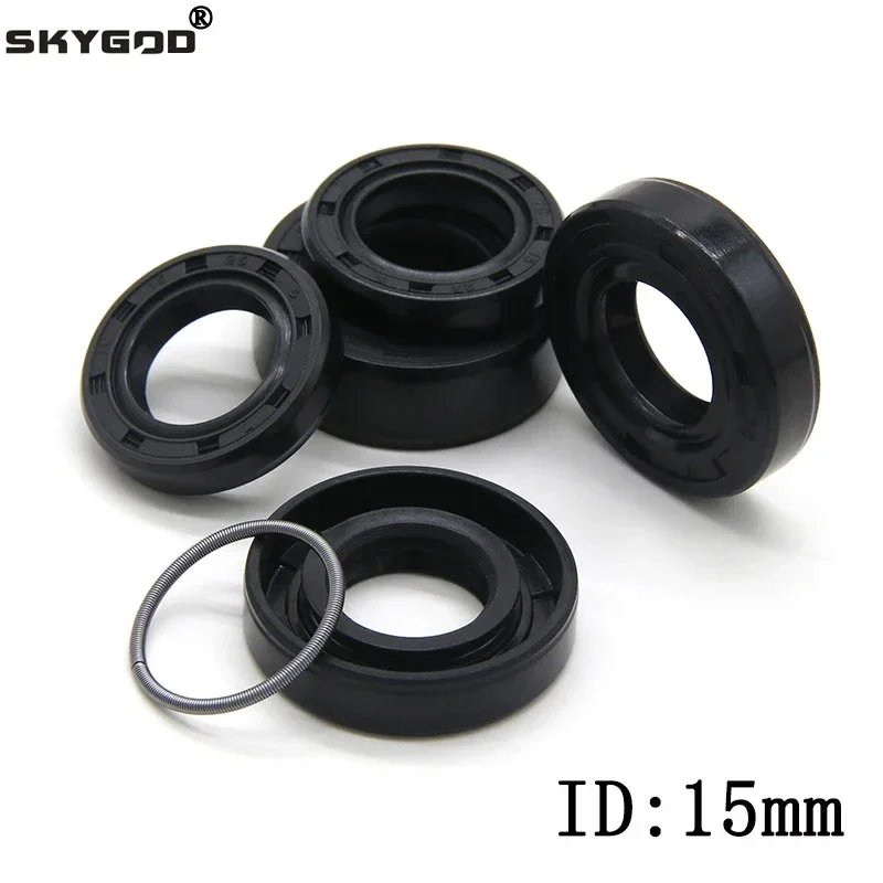 ID 15mm NBR Oil Seal TC-15*22/24/25/26/28/30/32/35/40/42*5/7/8/10mm Nitrile Rubber Shaft Double Lip Oil Seals
ID 15mm NBR Oil Seal TC-15*22/24/25/26/28/30/32/35/40/42*5/7/8/10mm Nitrile Rubber Shaft Double Lip Oil Seals