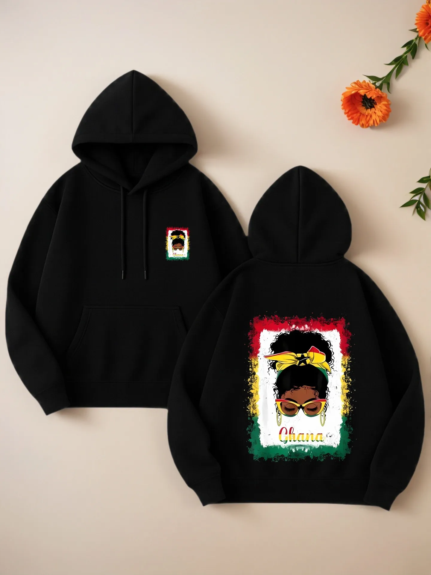 Graphic Hoodie Women, Ghana - Inspired Aesthetic Design, Casual Everyday Wear, Soft Fabric, For Young Men and Women
Graphic Hoodie Women, Ghana - Inspired Aesthetic Design, Casual Everyday Wear, Soft Fabric, For Young Men and Women