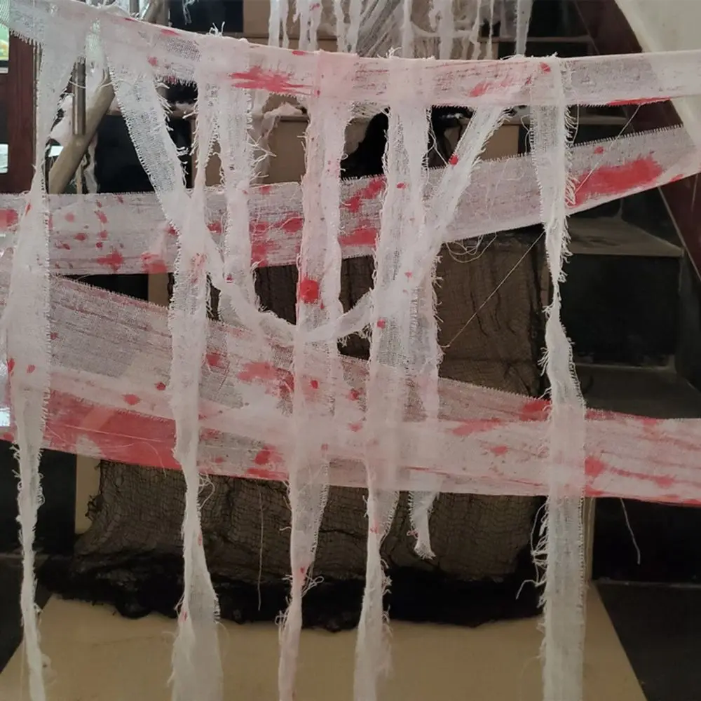 10M Bloody Halloween Decor for Home, Party DIY Haunted House Supplies Blood Gauze Cloth Blood Bandage Halloween Props
10M Bloody Halloween Decor for Home, Party DIY Haunted House Supplies Blood Gauze Cloth Blood Bandage Halloween Props