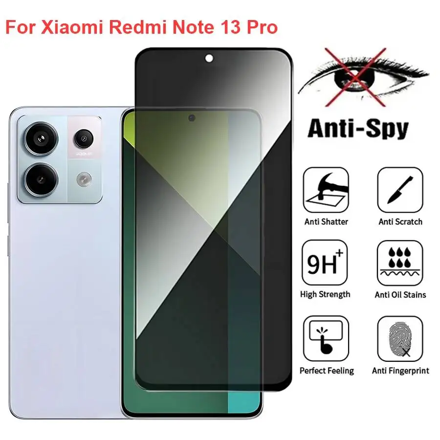 For Xiaomi Note 13 Anti Spy Privacy Tempered Glass Screen Protector Compatible For Redmi Note13 Pro Phone Film
For Xiaomi Note 13 Anti Spy Privacy Tempered Glass Screen Protector Compatible For Redmi Note13 Pro Phone Film
