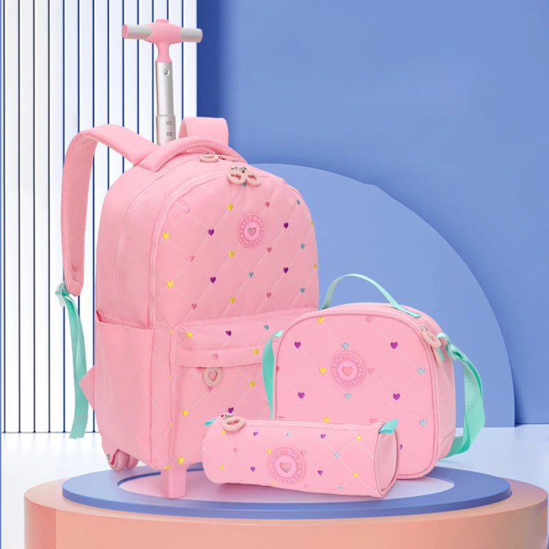3pcs/Set Children School Backpack Rolling Backpack for Girls Students Wheeled Backpacks Trolley School Bag With Wheels Book Bag
3pcs/Set Children School Backpack Rolling Backpack for Girls Students Wheeled Backpacks Trolley School Bag With Wheels Book Bag