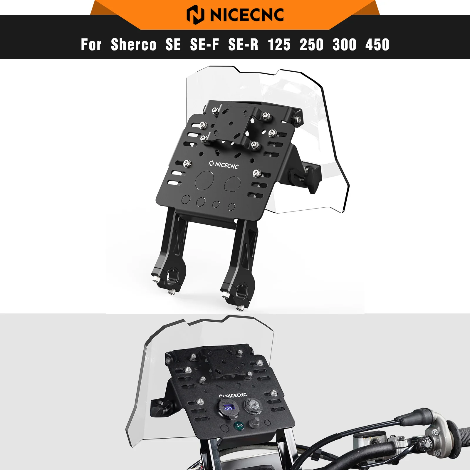 NICECNC для Sherco SE 250 R SE 300 R Factory 2015-2024 кронштейн для крепления GPS мини-комплект обтекателя для Yamaha YZ250F YZ450F WR250F WR450F 
NICECNC для Sherco SE 250 R SE 300 R Factory 2015-2024 кронштейн для крепления GPS мини-комплект обтекателя для Yamaha YZ250F YZ450F WR250F WR450F