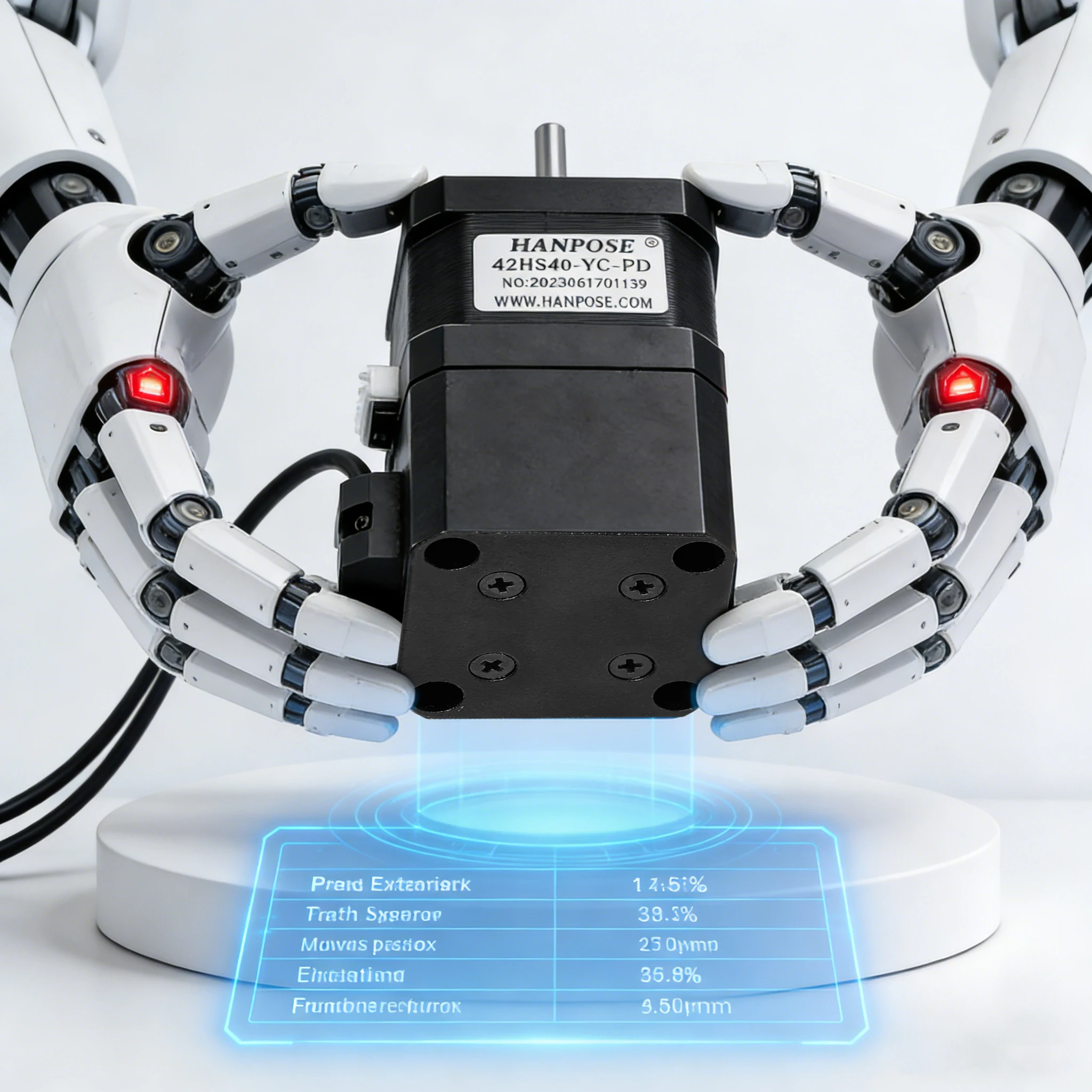 Шаговый двигатель HANPOSE 42 с тормозом, 12В, 4 вывода, 40Н.см, 1.5А, 42HS40-YC-PD, с постоянными магнитами, NEMA17
Шаговый двигатель HANPOSE 42 с тормозом, 12В, 4 вывода, 40Н.см, 1.5А, 42HS40-YC-PD, с постоянными магнитами, NEMA17