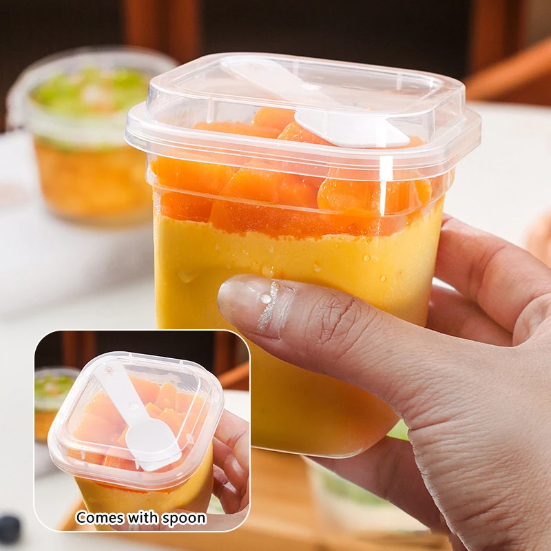 20PCS Plastic 220/280ml Dessert Cups With Lids Spoons Pudding Cup Dessert Cake Cup Appetizer Jelly Yogurt Dessert Baking Cup
20PCS Plastic 220/280ml Dessert Cups With Lids Spoons Pudding Cup Dessert Cake Cup Appetizer Jelly Yogurt Dessert Baking Cup