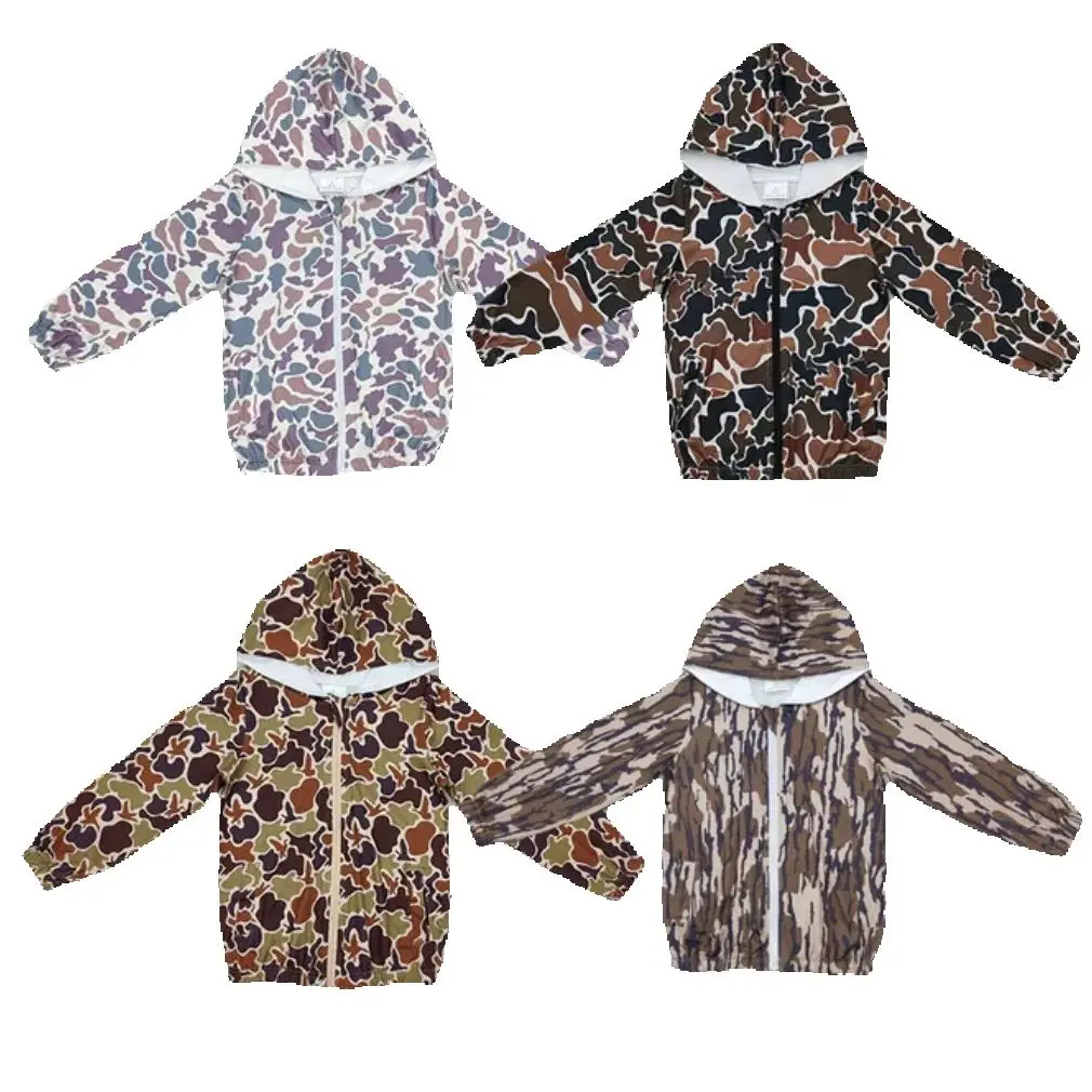 Wholesale baby girl clothes Brown and green camouflage zipper hooded long-sleeved top Summer Boutique kids camo clothes girl
Wholesale baby girl clothes Brown and green camouflage zipper hooded long-sleeved top Summer Boutique kids camo clothes girl