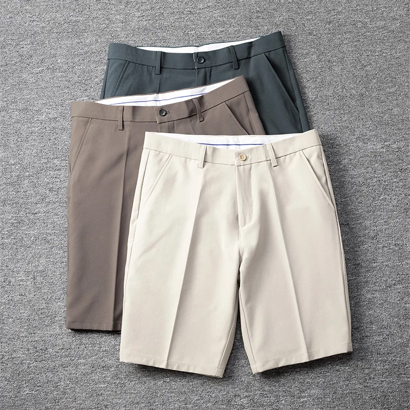 Summer Five-point Suit Pants Men's Drape Fabric Casual 5 Points Mid Pants Wild Youth Loose White Formal Shorts Bermuda Masculina
Summer Five-point Suit Pants Men's Drape Fabric Casual 5 Points Mid Pants Wild Youth Loose White Formal Shorts Bermuda Masculina